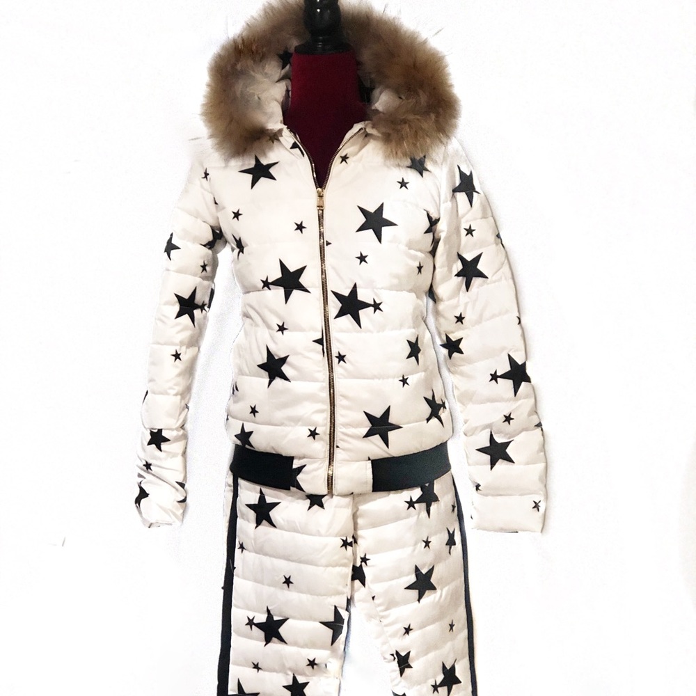 Matching Star Print Snow Suit